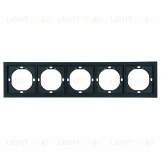 Рамка 5-местная Stekker Мия PFR00-3005-05 черный бархат 50465