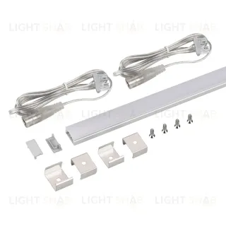 Набор для светодиодной подсветки Arlight ARL-KIT-SLIM-FC 24V Warm3000 (14 W/m, IP20, 2m) (Алюминий+пластик) 053439