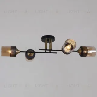 Потолочная люстра Reluce 48460-0.3-04 BK+COPPER