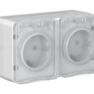 Розетка двойная с/з со шт.16А Systeme Electric AtlasDesign Profi54 Наруж ATN543026