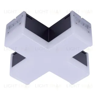 Модульный светильник X-образный Uniel ULO-N11X-12W/6500K IP40 BLACK UL-00013262