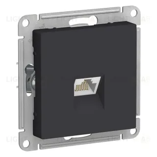 Розетка компьютерная RJ45, механизм Systeme Electric AtlasDesign Карбон ATN001083
