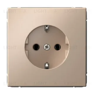 Розетка с заземлением, 16А, механизм, быстрозажим. клем. Systeme Electric ArtGallery Песочный GAL001243S