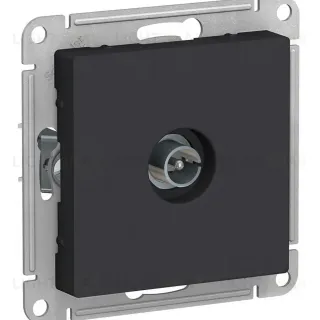 ТВ-розетка оконечная, механизм Systemе Electric AtlasDesign Карбон ATN001093