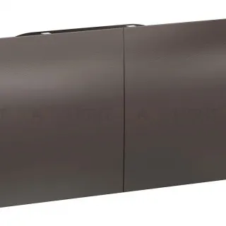 Розетка с/з двойная, со шторками, с крышкой, 16А, в сборе Systeme Electric AtlasDesign Мокко ATN000628