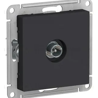 Розетка TV оконечная 1DB, механизм Systeme Electric AtlasDesign Карбон ATN001091
