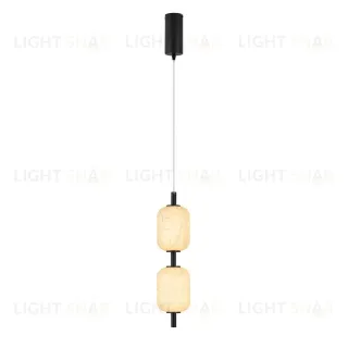 Подвесной светильник Arlight SP-CARAMELA-HANG-R120-7W Warm2700 (BK, 300 deg, 230V) (IP20, Натуральный шелк) 056886