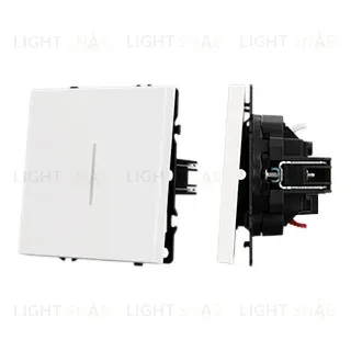 Механизм звонкового выключателя Arlight LED SWT-NOBE-MKR1-SFPL-L-WH (230V, 10A) (Белый кварц) 061737