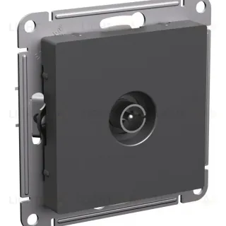Розетка TV коннектор, механизм Systeme Electric AtlasDesign Базальт ATN001493