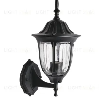 Уличный настенный светильник ЭРА Галатея GBW-105-BL-0380 230В Е27 IP54 черный вверх Б0071482