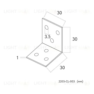 Угол монтажный Favourite Practica 2203-CL-003