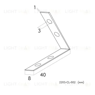 Коннектор для соединения шинопровода Favourite Practica 2203-CL-002