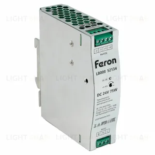 Трансформатор электронный на DIN-рейку Feron LB008 5W 24V IP20 52134
