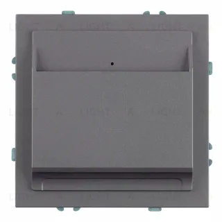 Выключатель карточный Stekker Эмили RSW40-5114-10 платиново-серый, soft touch 50699