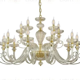 Подвесная люстра Newport 8620+5/C mat.soft gold clear М0071529