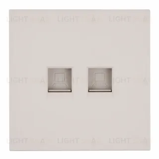 Розетка компьютерная 2-местная RJ-45 (механизм) Stekker Мия RST00-3111-08 50481