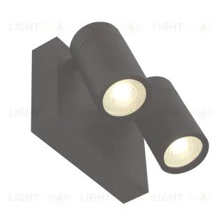 Уличный настенный светильник General Астрал GWL-2MR16-GU10-R-IP65 662743