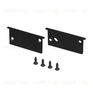 Комплект заглушек Arlight SL-BEVEL-W32-F BLACK (Алюминий) 063943