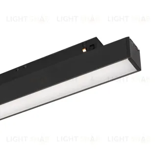 Трековый магнитный светильник Arlight MAG-ORIENT-FLAT-L235-8W Warm3000 (BK, 100 deg, 48V, DALI) (IP20 Металл) 033824(1)