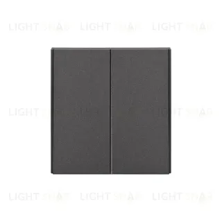 Выключатель STRONG 2 кл 10А с/у графит KRANZ KR-78-0706-6
