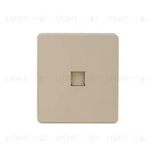 Розетка ROUND компьютерная RJ45 кат6 с/у шелк KRANZ KR-78-0724-7