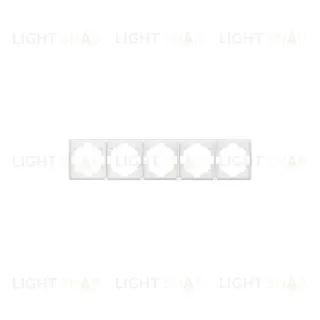 Рамка ROUND 5-постовая перламутр KRANZ KR-78-0755-1