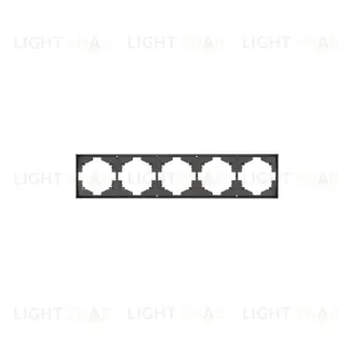 Рамка STRONG 5-постовая графит KRANZ KR-78-0755-6
