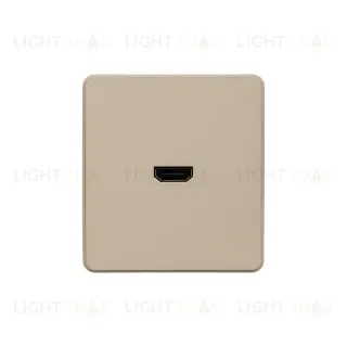 Розетка ROUND HDMI с/у шелк KRANZ KR-78-0730-7