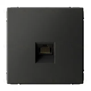 Розетка компьютерная RJ45, кат. 5е, механизм Systeme Electric ArtGallery Базальт GAL001483