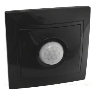 Выключатель с датчиком движения скрытой установки 250 Вт IP20, черный "Дельта" General 477311