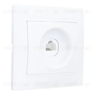 Розетка компьютерная RJ45 скрытой установки IP20, белая "Дельта" General 477230