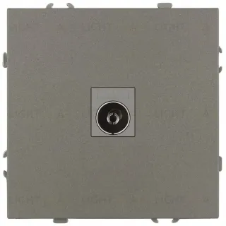 Розетка Эра Galaxy 15-3101-07 TV одиночная IP20 титан Б0070727