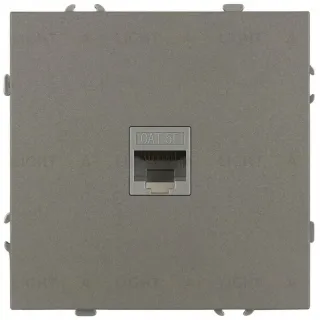Розетка Эра Galaxy 15-3107-07 информационная RJ45 IP20 титан Б0070747