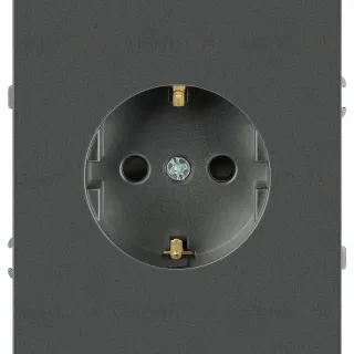 Розетка Эра Arktik 16-2101-06 с заземлением 2P+E Schuko 16А-250В графит Б0070419