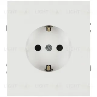 Розетка Эра Arktik 16-2102-01 с заземлением 2P+E Schuko со шторками 16А-250В белый Б0070424