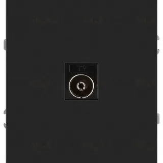 Розетка Эра Arktik 16-3101-05 TV одиночная антрацит Б0070468