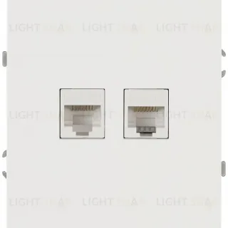 Розетка Эра Arktik 16-3108-08 информационная двойная 2XRJ45 белый матовый Б0070491