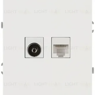 Розетка Эра Arktik 16-3110-08 комбинированная RJ45+TV белый матовый Б0070501