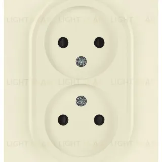 Розетка Эра Arktik 16-2107-02 без заземления двойная 2X2P 16А-250В слоновая кость Б0071682