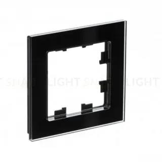 Рамка 1-постовая Systeme Electric AtlasDesign Nature, стекло черный ATN321001