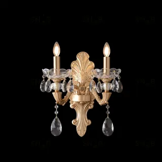 Бра Crystal Lux ELIZABETH AP2 BRASS