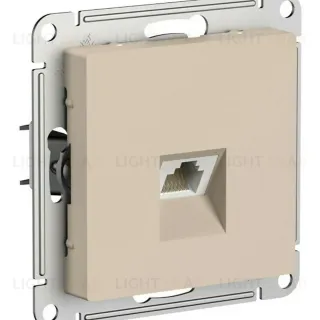 Розетка компьютерная RJ45, кат. 5Е, механизм Systeme Electric AtlasDesign Песочный ATN001283