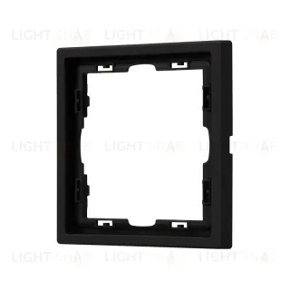 Рамка универсальная пластиковая софт-тач 1 пост черный оникс Arlight FRM-SFPL-1-BK 054212(1)