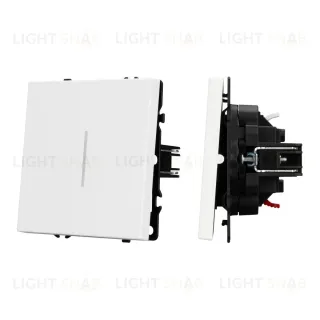 Выключатель 1 кл подсветка софт-тач белый кварц Arlight SWT-MK01-SFPL-L-WH (250V, 10A) 054232(1)