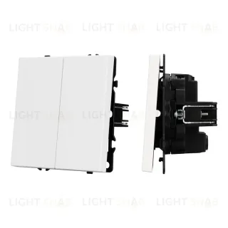 Выключатель перекрестный 2 кл софт-тач белый кварц Arlight SWT-MKX2-SFPL-WH (250V, 10A) 061795(1)