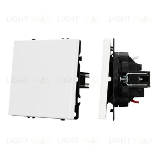 Выключатель проходной 1 кл софт-тач белый кварц Arlight SWT-MKP1-SFPL-WH (250V, 10A) 054235(1)