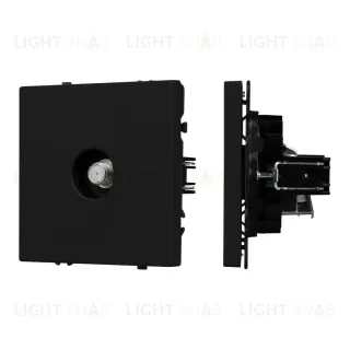 Розетка спутник софт-тач черный оникс Arlight SCT-MST1-SFPL-BK (SAT) 054297(1)