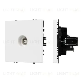 Розетка ТВ софт-тач белый кварц Arlight SCT-MTV1-SFPL-WH (TV) 054292(1)