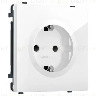 Комплект механизма электрической розетки SIGMA Белый глянец 50Hz 2P+E с/з с/ш 16A-250V QUANT PRO Ambrella Volt MS107010 (SP1070, PR141)