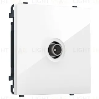 Комплект механизма TV розетки проходной SIGMA Белый глянец 5-1000 MHz 4dB QUANT PRO Ambrella Volt MS113030 (SP1130, PR211)
